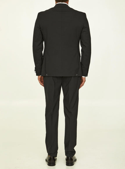 Tonello Black Stretch Wool Suit - Ellie Belle