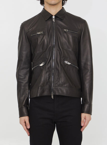 Salvatore Santoro Black Leather Jacket - Ellie Belle