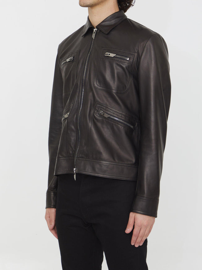 Salvatore Santoro Black Leather Jacket - Ellie Belle