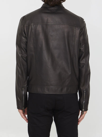 Salvatore Santoro Black Leather Jacket - Ellie Belle