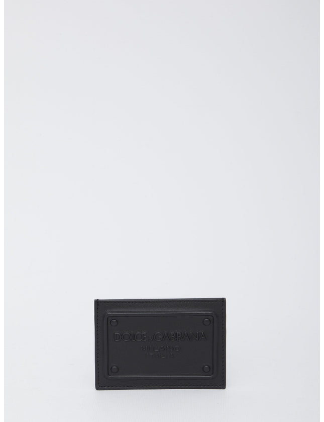 Dolce & Gabbana Black Leather Cardholder - Ellie Belle