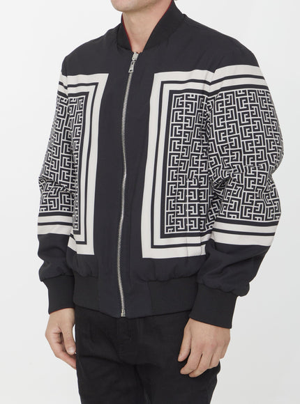 Balmain Reversible Monogram Bomber Jacket - Ellie Belle