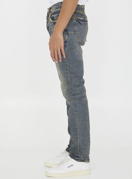 Purple Brand Slim Jeans In Light-blue Denim - Ellie Belle