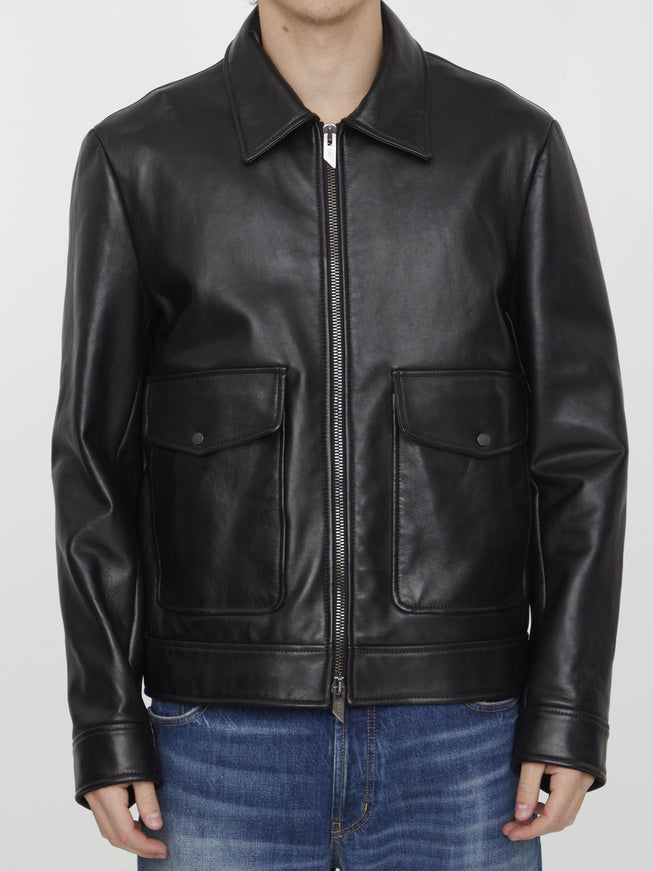 Salvatore Santoro Black Leather Jacket - Ellie Belle