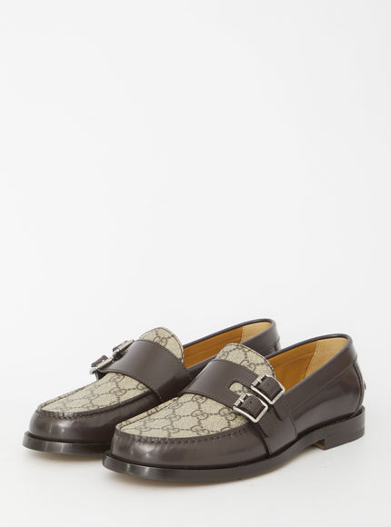 Gucci Buckle Loafers With GG