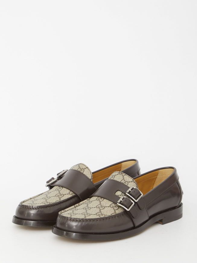 Gucci Buckle Loafers With GG