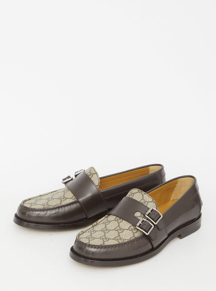 Gucci Buckle Loafers With GG