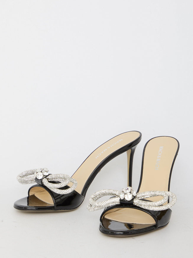 Mach & Mach Double Bow Mules - Ellie Belle