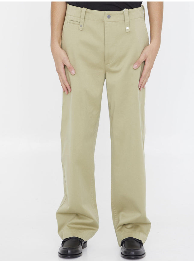 Burberry Baggy Pants In Cotton