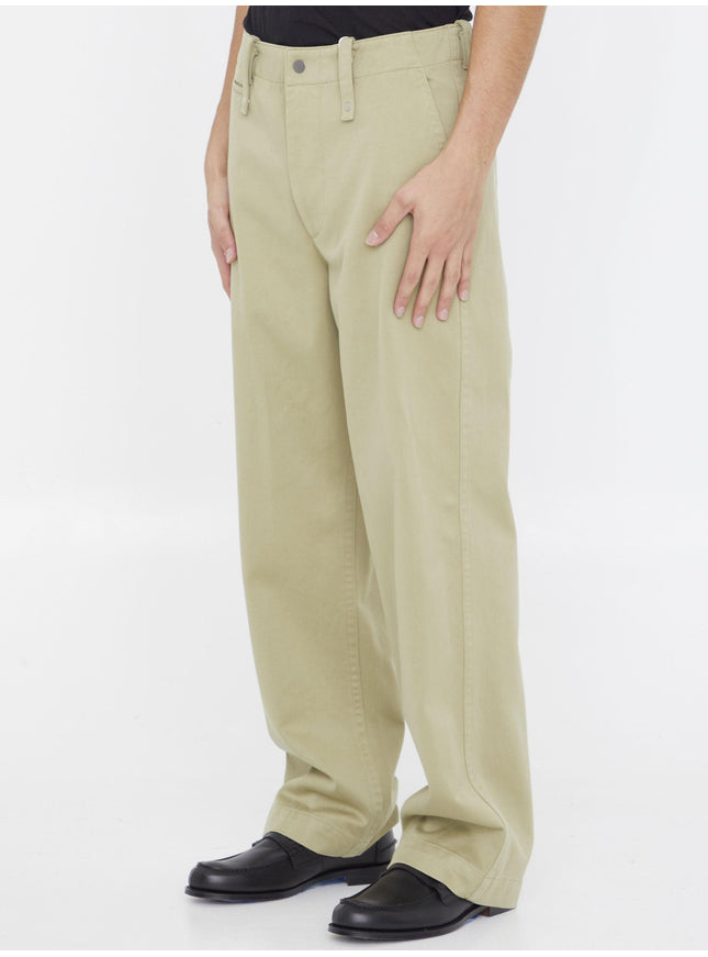 Burberry Baggy Pants In Cotton