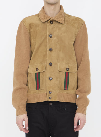 Gucci Suede Bomber Jacket