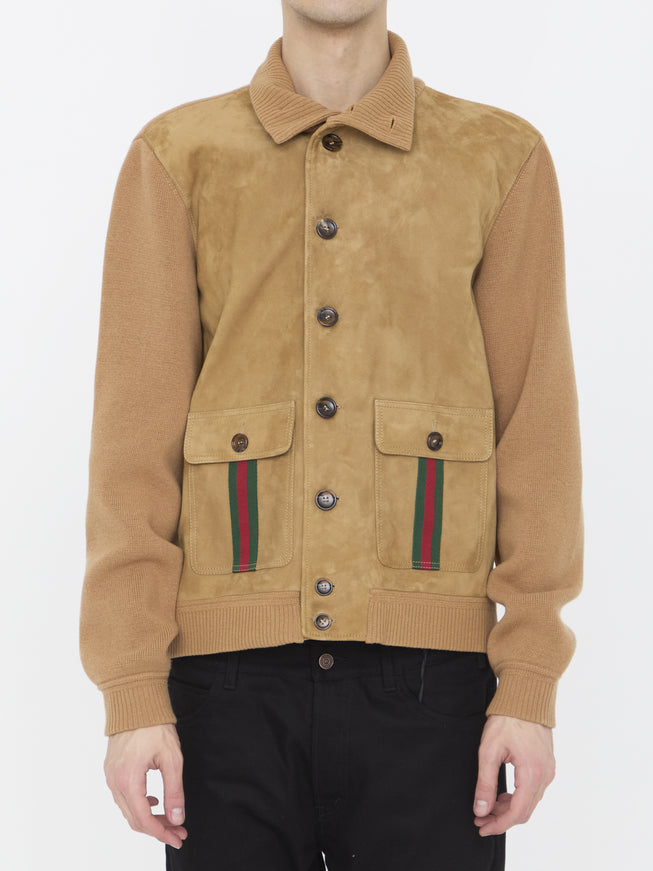 Gucci Suede Bomber Jacket