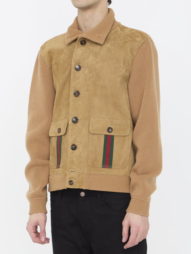 Gucci Suede Bomber Jacket