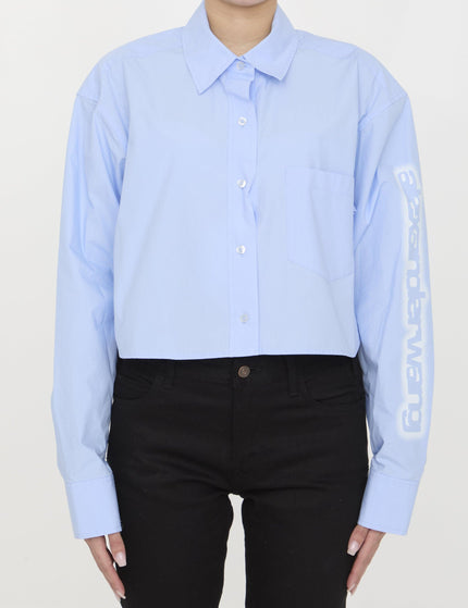 Alexander Wang Cropped Shirt With Halo Print - Ellie Belle