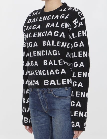 Balenciaga Allover Logo Sweater - Ellie Belle