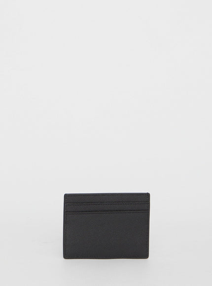 Saint Laurent Black Leather Cardholder - Ellie Belle