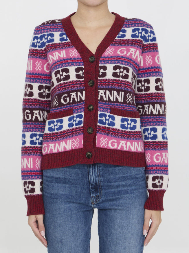 Ganni Wool Cardigan - Ellie Belle