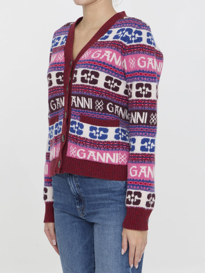 Ganni Wool Cardigan - Ellie Belle