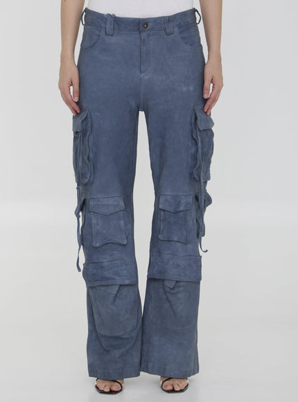 Salvatore Santoro Leather Cargo Pants - Ellie Belle