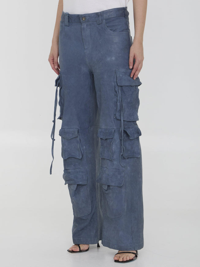 Salvatore Santoro Leather Cargo Pants - Ellie Belle