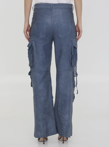 Salvatore Santoro Leather Cargo Pants - Ellie Belle