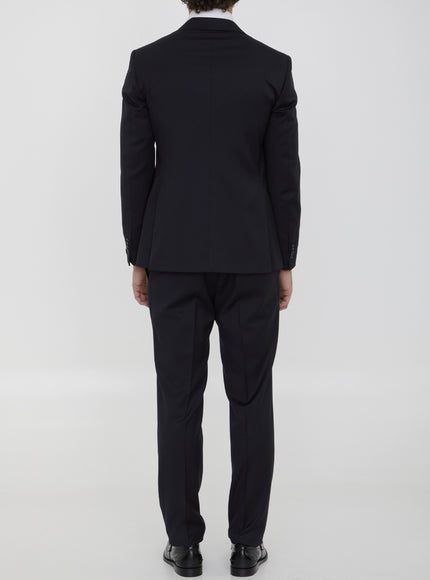 Tagliatore two-piece suit in virgin wool, back view