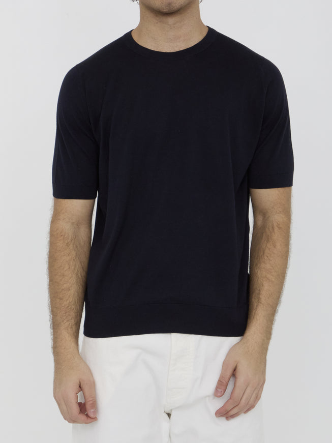 John Smedley Navy Kempton T-shirt