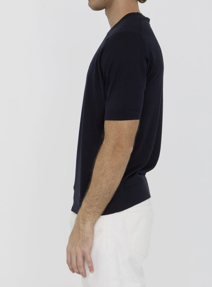 John Smedley Navy Kempton T-shirt