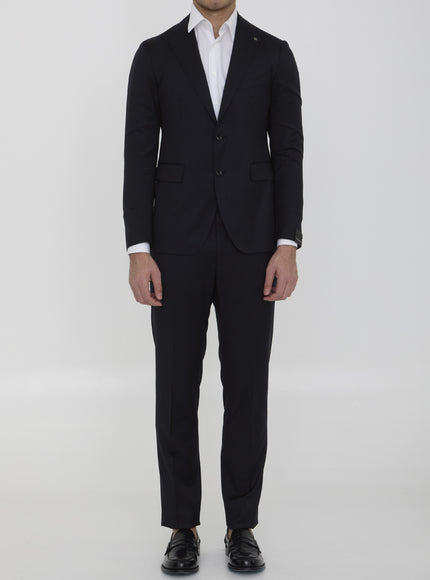 Tagliatore two-piece suit in virgin wool, front view