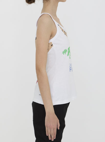 Marine Serre Regenerated Graphic Tank Top