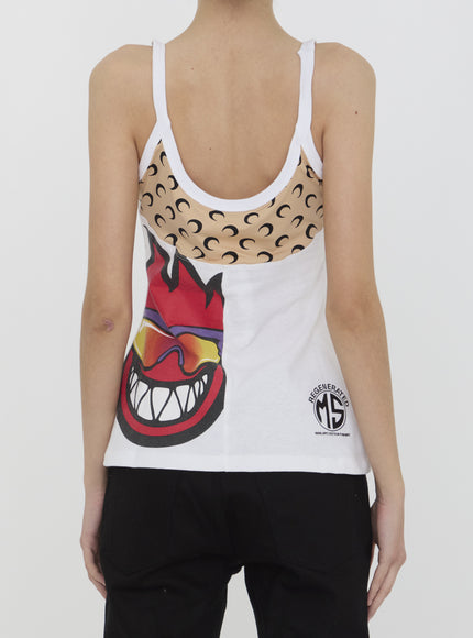 Marine Serre Regenerated Graphic Tank Top