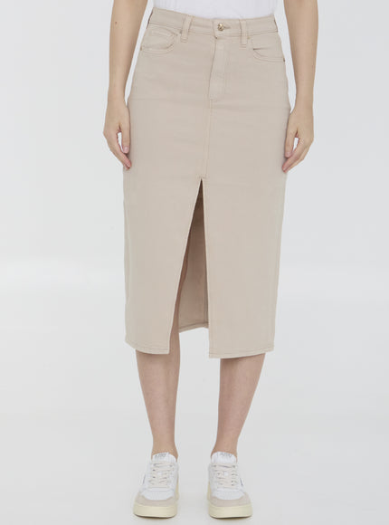 Paige Angela Skirt In Beige