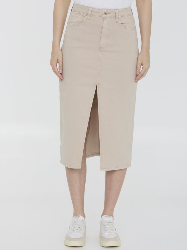 Paige Angela Skirt In Beige