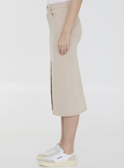 Paige Angela Skirt In Beige