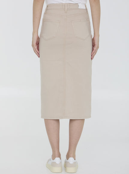 Paige Angela Skirt In Beige