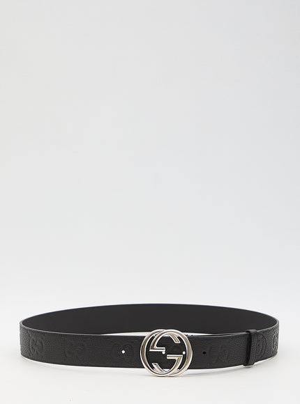 Gucci Large Belt With Interlocking G