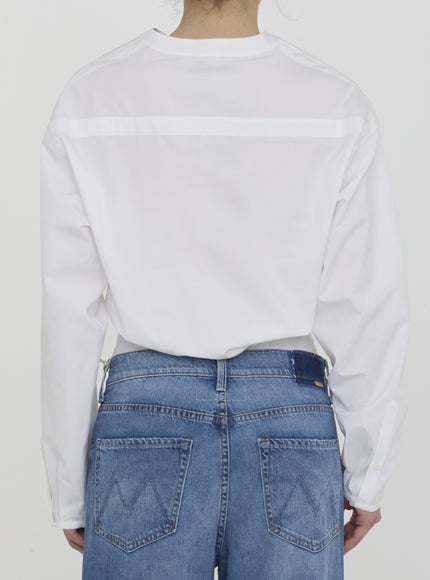 Alaia Body Shirt In Poplin Cotton