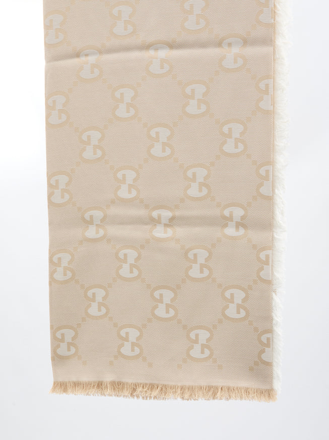 Gucci GG Scarf In Beige