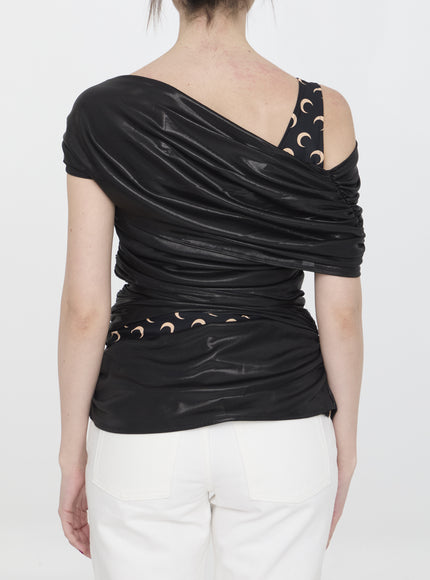 Marine Serre Jersey Draped Top