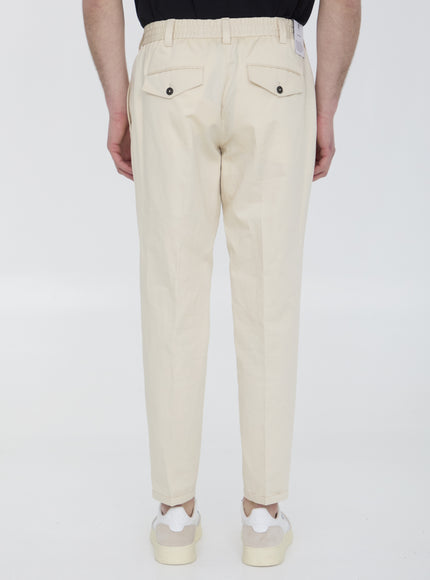 Pt Torino Cotton And Linen Trousers