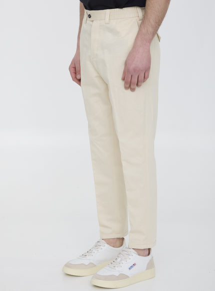 Pt Torino Cotton And Linen Trousers