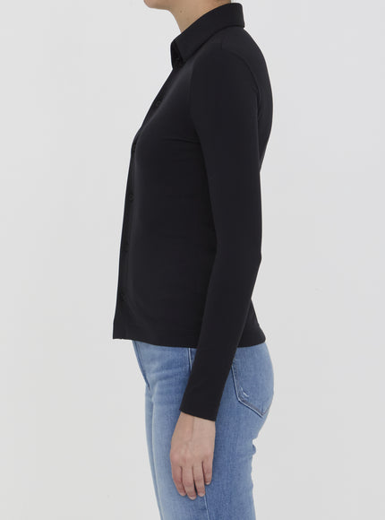 Balenciaga Stretch Shirt In Black