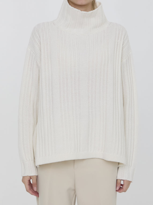 Max Mara Vitalba Sweater front view in wool and cashmere