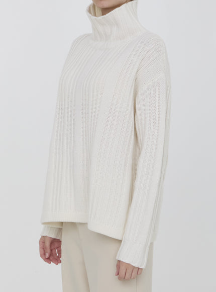 Max Mara Vitalba Sweater side view in luxury wool and cashmere