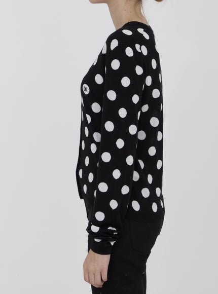 Dolce & Gabbana Cardigan With Polka-dot Motif