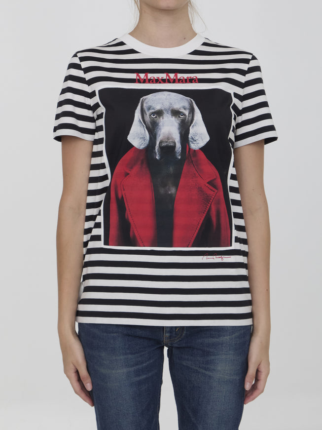 Max Mara Rosso Striped Print T-shirt