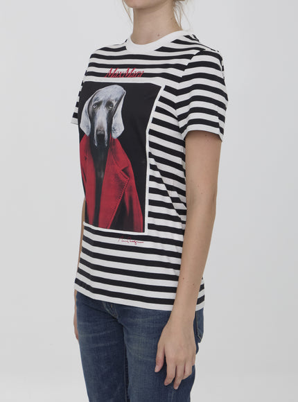 Max Mara Rosso Striped Print T-shirt