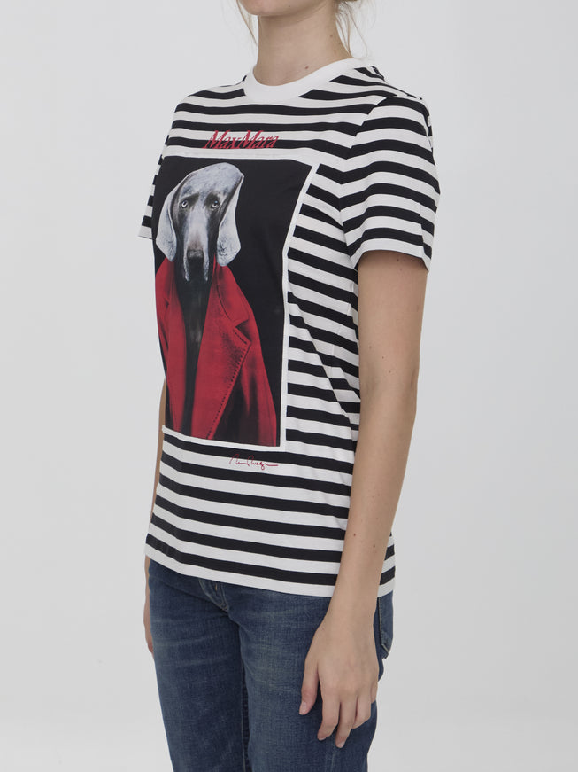 Max Mara Rosso Striped Print T-shirt