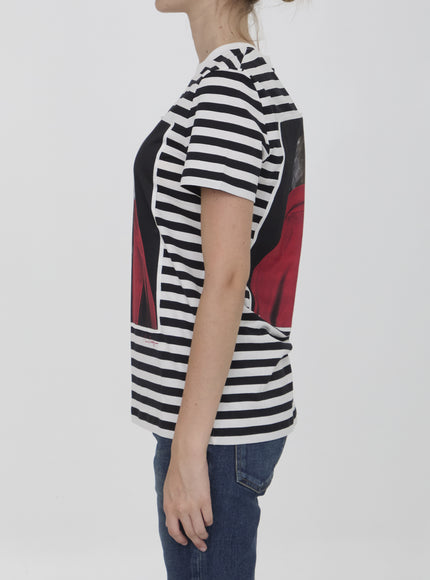 Max Mara Rosso Striped Print T-shirt