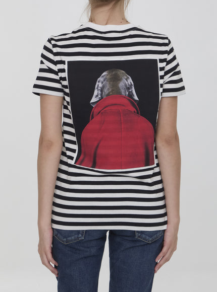 Max Mara Rosso Striped Print T-shirt